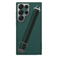 Nillkin Strap Case for Samsung Galaxy S23 Ultra Armored case with a wrist strap green