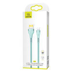 USAMS Kabel pleciony U33 lightning 1,2m 2A Fast Charging niebieski/cyan SJ360USB02 (US-SJ360)