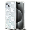 DKNY DKHCP15SLCPEPT iPhone 15 / 14 / 13 6.1" biały/white hardcase Liquid Glitter Multilogo