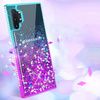 Etui IPHONE 12 MINI Diamond Liquid Przelewany Brokat niebiesko-fioletowe