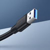 Ugreen kabel przewód przedłużacz przejściówka USB 3.0 (żeński) - USB 3.0 (męski) 1,5 m czarny (US129 30126)