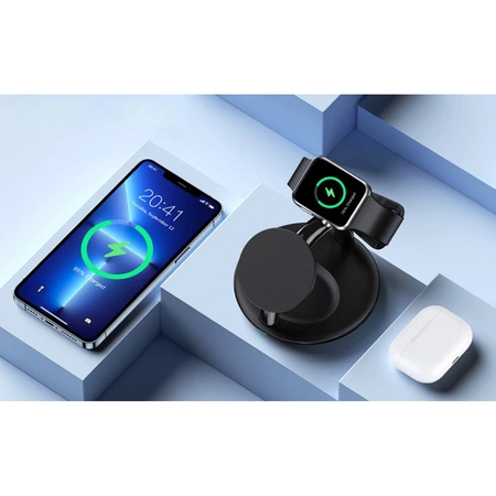 Choetech 3in1 induktive Ladestation iPhone 12/13/14, AirPods Pro, Apple Watch schwarz (T587-F)