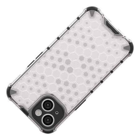 Honeycomb etui iPhone 14 Plus pancerny hybrydowy pokrowiec niebieskie