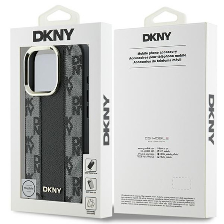 DKNY DKHMP16LPCPVSLK iPhone 16 Pro 6.3" czarny/black hardcase Checkered Pattern Magsafe