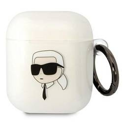 Oryginalne Etui APPLE AIRPODS Karl Lagerfeld Karl`s Head (KLA2HNIKTCT) transparentne