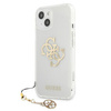 Guess GUHCP13SKS4GGO iPhone 13 mini 5,4" Transparent hardcase 4G Gold Charms Collection