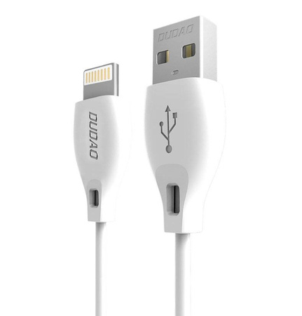 Dudao przewód kabel USB / Lightning 2.1A 1m biały (L4L 1m white)