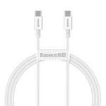 Baseus Superior kabel przewód USB Typ C - USB Typ C szybkie ładowanie Quick Charge / Power Delivery / FCP 100W 5A 20V 1m biały (CATYS-B02)