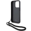 Etui BMW Signature Leather Wordmark Cord na iPhone 15 Pro Max - czarne