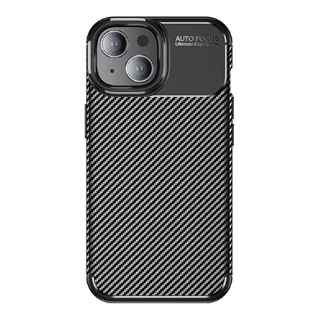 Case APPLE IPHONE 15 PLUS Armored Shockproof Nexeri Carbon Fiber black