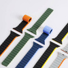 Magnetyczny pasek Apple Watch SE, 8, 7, 6, 5, 4, 3, 2, 1 (41, 40, 38 mm) Dux Ducis Strap (LD Version) - czarno-pomarańczowy