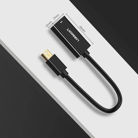 Ugreen kabel adapter przejściówka 4K HDMI (żeński) - Mini DisplayPort (męski - Thunderbolt 2.0) biały (MD112 10460)