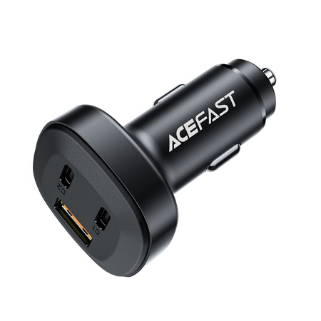 Acefast car charger 66W 2x USB Type C / USB, PPS, Power Delivery, Quick Charge 4.0, AFC, FCP, SCP black (B3 black)