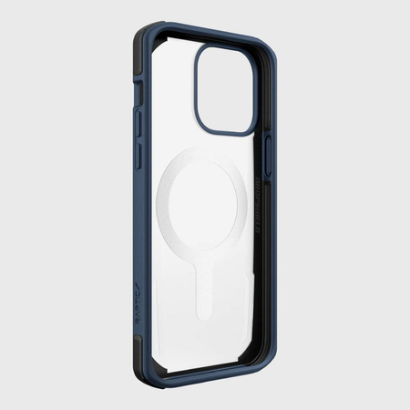 Raptic X-Doria Secure Case für iPhone 14 Pro mit gepanzerter MagSafe-Hülle blau