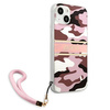 Guess nakładka do iPhone 13 Mini 5,4&quot; GUHCP13SKCABPI różowy hard case Camo Strap Collection