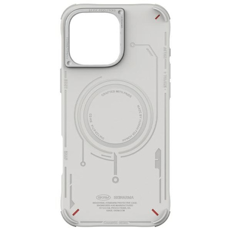 Skinarma etui Mecha iPhone 16 Pro 6.3"    Magnetic Charging jasno szary/ light grey