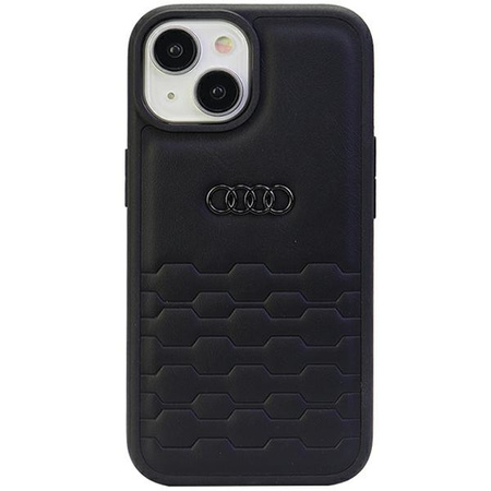 Etui Audi GT Synthetic Leather do iPhone 15 Plus - czarne