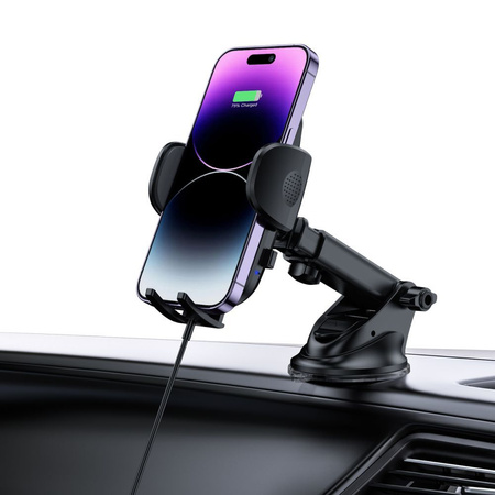 Car Mount with 15W Wireless Charging for Dashboard / Air Vent Tech-Protect CM15W-V1 black