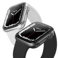 UNIQ Glas Apple Watch Series 7 41mm Gehäuse. Doppelpack transparent-smoke / klar-smoke