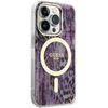 Guess GUHMP14LHLEOPWP iPhone 14 Pro 6.1" pink/pink hardcase Leopard MagSafe