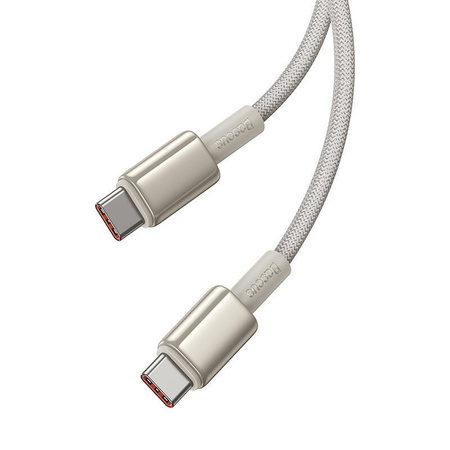 Kabel 100W 5A 2m USB-C - USB-C Baseus Tungsten Glod złoty