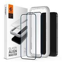 Szkło Hartowane Spigen Alm Glass Fc 2-Pack Iphone 12 Pro / Iphone 12 Black