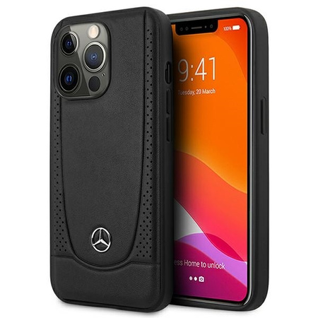 Mercedes MEHCP15XARMBK iPhone 15 Pro Max 6.7&quot; black/black hardcase Leather Urban