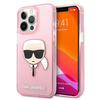 Karl Lagerfeld KLHCP13XKHTUGLP iPhone 13 Pro Max 6,7" różowy/pink hardcase Glitter Karl`s Head
