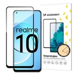 Wozinsky Full Glue Tempered Glass Gehärtetes Glas für Realme 10 9H Vollbildabdeckung mit schwarzem Rahmen