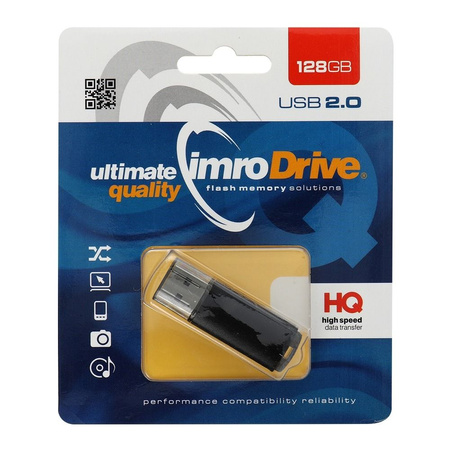 Imro pendrive 128GB USB 2.0 Black czarny