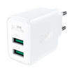 Acefast charger 2x USB 18W QC 3.0, AFC, FCP white (A33 white)