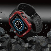 Protect Strap Band opaska z etui do Watch 7 / 6 / 5 / 4 / 3 / 2 / SE (45 / 44 / 42mm) obudowa pancerny pokrowiec na zegarek czarny