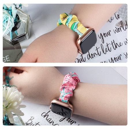 Cloth Watch 7 band 7/6/5/4/3/2 / SE (45/44 / 42mm) strap bracelet avocado elastic bracelet