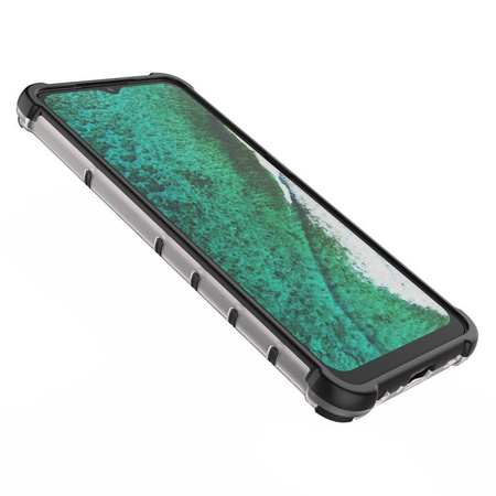 Honeycomb etui pancerny pokrowiec z żelową ramką Samsung Galaxy A32 5G przezroczysty