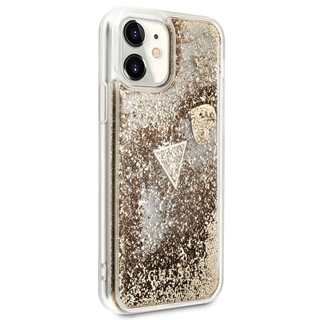 Guess GUOHCN61GLHFLGO iPhone 11 gold/złoty hardcase Glitter Charms