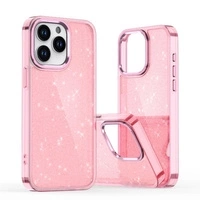 Glitter Case for iPhone 16 - pink with glitter