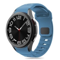 Pasek Tech-Protect Silicone Line do Samsung Galaxy Watch 4 / 5 / 5 Pro / 6 / 7 / FE - niebieski