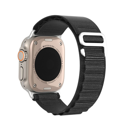 Sport-Schnallenarmband für Apple Watch 8/7/6/SE/5/4/3/2/1 (41, 40, 38 mm), Dux Ducis Armband GS-Version – Schwarz