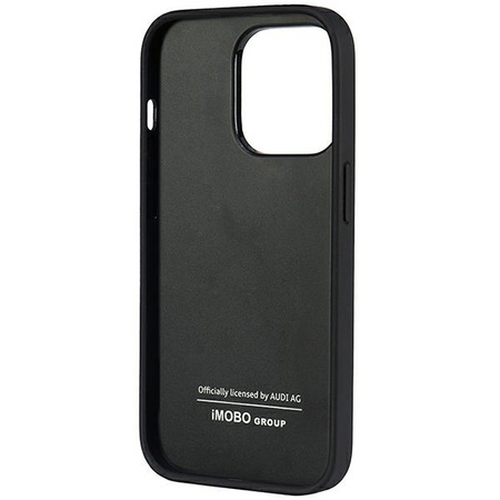 Audi Genuine Leather iPhone 14 Pro 6.1&quot; black/black hardcase AU-TPUPPCIP14P-Q8/D1-BK