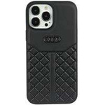 Audi Genuine Leather iPhone 13 Pro / 13 6.1&quot; black/black hardcase AU-TPUPCIP13P-Q8/D1-BK