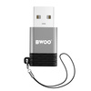 żBWOO adapter BZ-38 USB-C - USB szary OTG