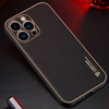 Dux Ducis Yolo elegant case made of soft TPU and PU leather for iPhone 13 Pro red