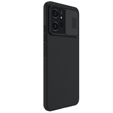 Gepanzertes Xiaomi Redmi Note 12-Gehäuse mit Kameraabdeckung Nillkin CamShield Case - schwarz