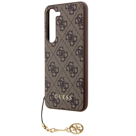 Guess 4G Charms Collection - Etui Samsung Galaxy S23 (brązowy)