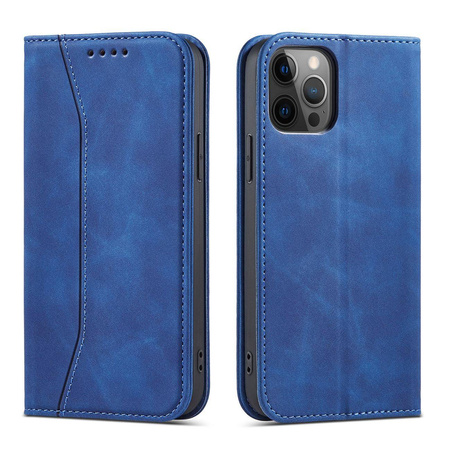 Magnet Fancy Case Case for iPhone 12 Pro Max Pouch Card Wallet Card Stand Blue