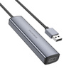 Borofone Adapter DH12 Smart 4 w 1 - USB na 4xUSB 2.0 - 1,2 metra szary