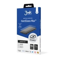 3MK Glass Max Privacy iPhone 7 czarny black, FullScreen Glass Privacy