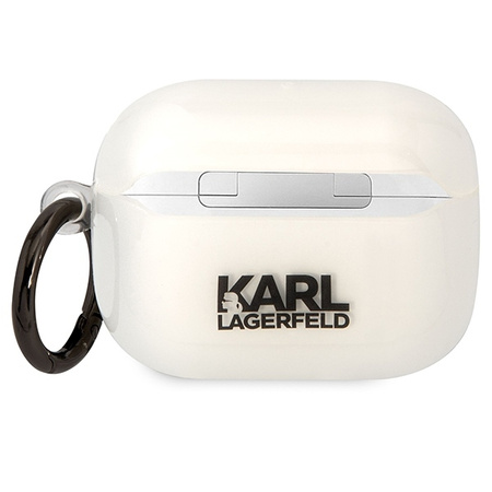 Original Handyhülle APPLE AIRPODS PRO Karl Lagerfeld Karl`s Head (KLAPHNIKTCT) transparent