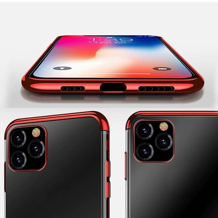 Clear Color Case Gel TPU Cover mit Metallic Rahmen für Xiaomi Redmi Note 11 Pro + 5G / 11 Pro 5G / 11 Pro schwarz