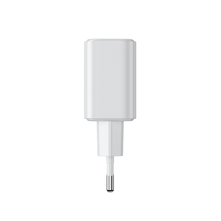 Joyroom JR-TCF05 20W USB-C / USB-A Fast Dual Port Wall Charger - White + USB-C - Lightning 1m